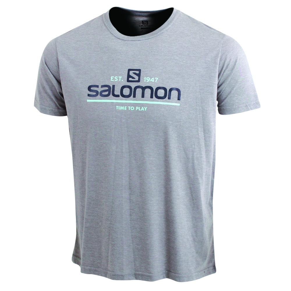 Camisetas Salomon Hombre Gris - Salomon Argentina TIME TO PLAY SS M,540928-YXO